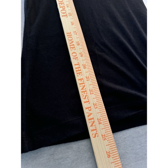 Lands End Women's Size Medium Black Long Sleeve Cross Neck Tee Lightweight - Picture 8 of 8